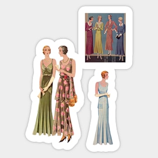 Retro Ladies Set Sticker